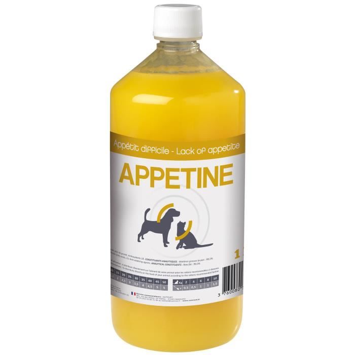 NUTRIVET Appetine Complément nutritionnel au poulet - Pour chat et chien - 250 ml