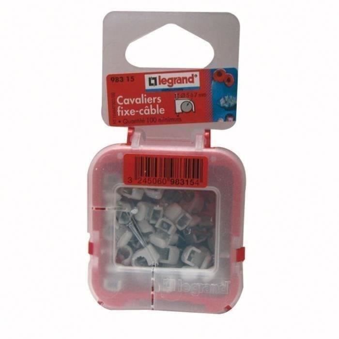Cavalier fixe-câble Multifix x100 - D: 7 mm à D: 10 mm - gris