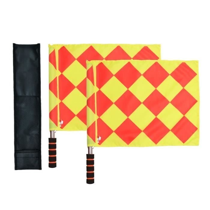 Ensemble De Vetements De Football Rugby Football Football Linesman Arbitre Drapeaux Pôle Métal Mousse Poignée avec Carring fourre-to