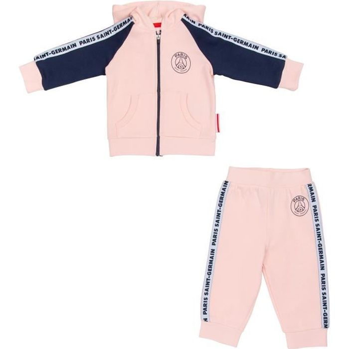 Ensemble jogging bébé fille PSG - Collection officielle PARIS SAINT GERMAIN