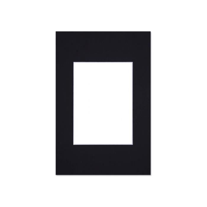 Passe partout standard noir pour cadre et encadrement photo - Nielsen - Cadre 24 x 30 cm - Ouverture 14 x 19 cm