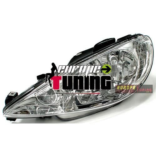 phare projecteur principal GAUCHE pour Peugeot 206-206CC 98-08