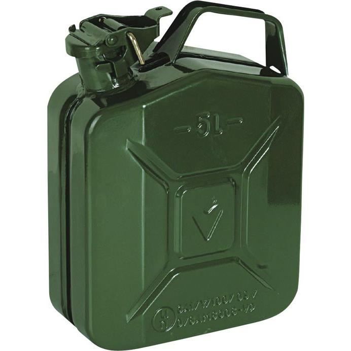 Jerrican - métal - vert - 5 L