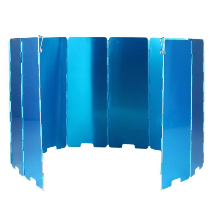 10pcs écran de pare-brise de poêle Camping pare-vent de protection pour barbecue en PARE-SOLEIL - BANDE SOLAIRE - FILM SOLAIRE