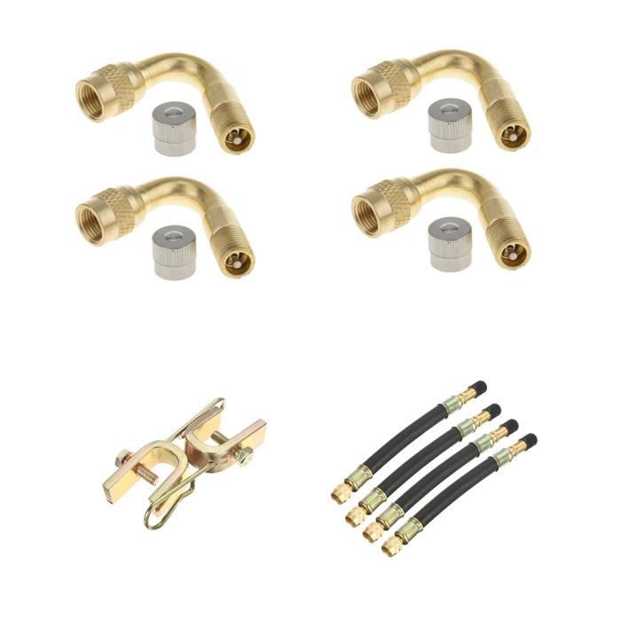 Extension De Valve De Pneu Adaptateur De Transport De Camion De Roue à Double Pneu + Pinces Ensemble complet