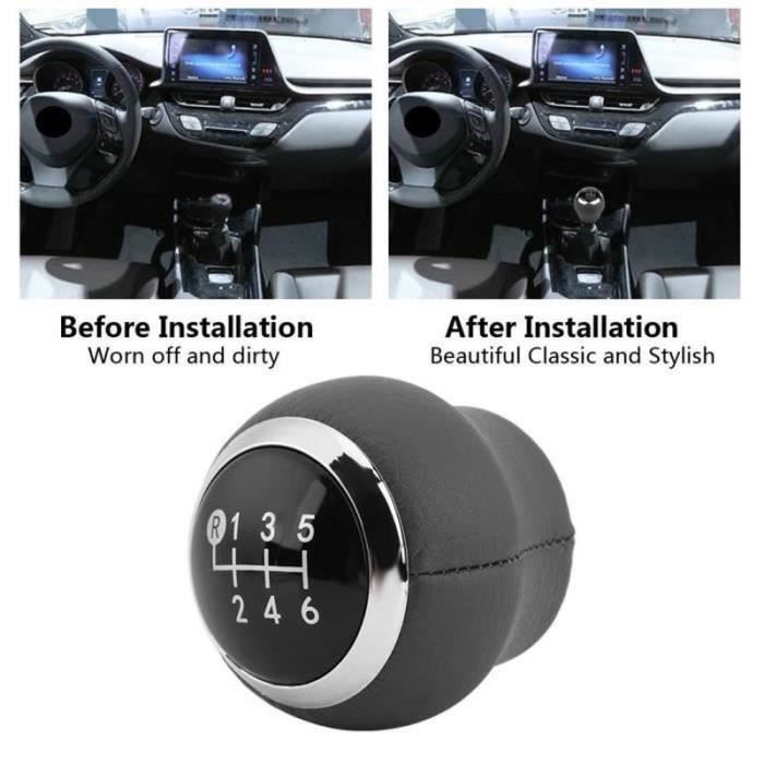 WF05737-Bouton de levier de vitesse de voiture 6 vitesses pour Toyota Corolla Verso Auris Yaris RAV4 2007-2013-SEC