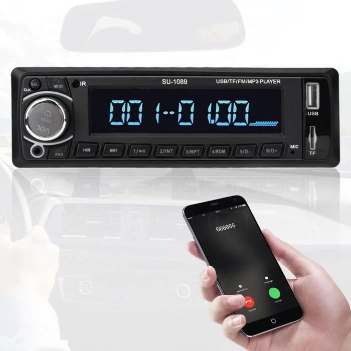 za001-Autoradio Bluetooth HD Lecteur MP3 Autoradio Multimédia MP3-1089 FM - SD - TF
