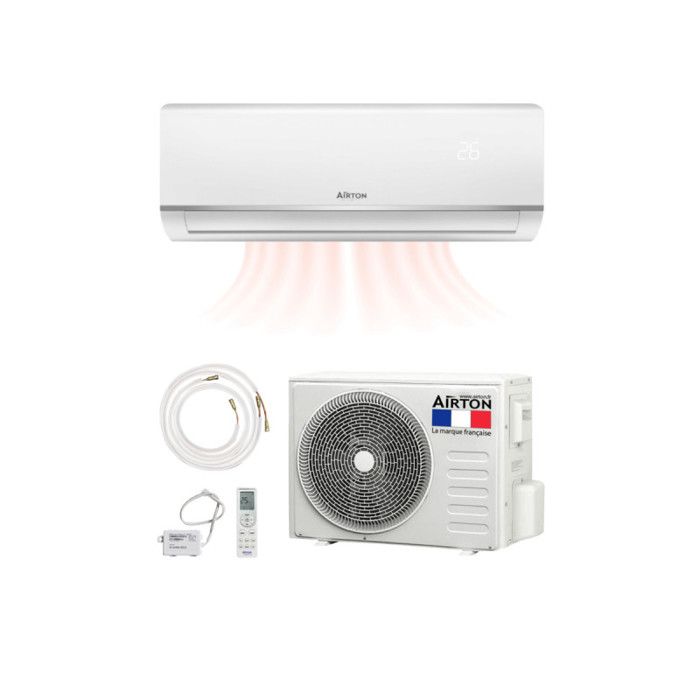 Pack Clim Réversible Airton Readyclim 3400W Mono-split - À Poser Soi-même - Neuf