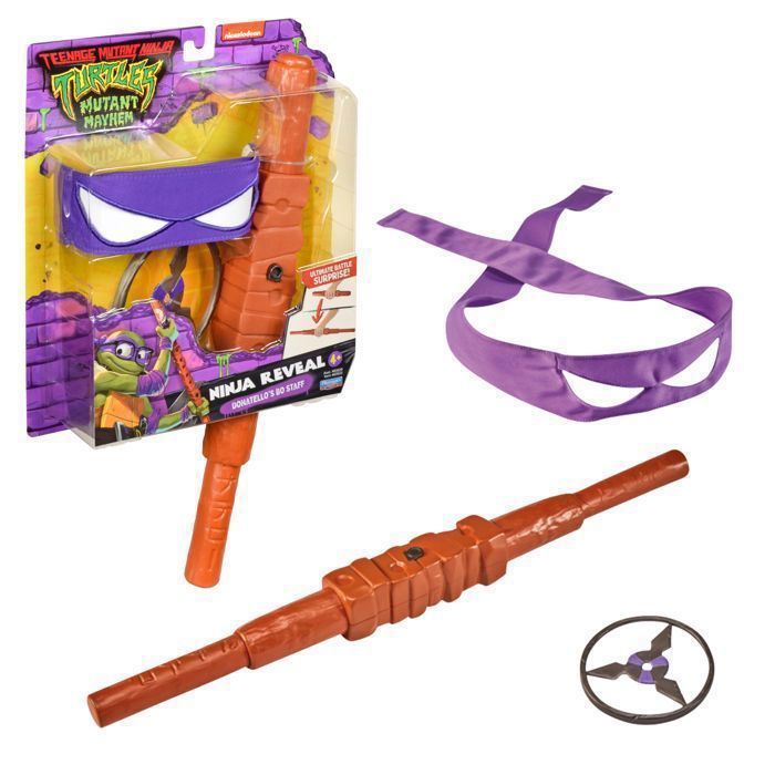 Figurine Tortues Ninja Donatello 12cm Articulée - Avec Armes Et Bébé Tortue - Jouet Enfant 4 Ans - Giochi Preziosi