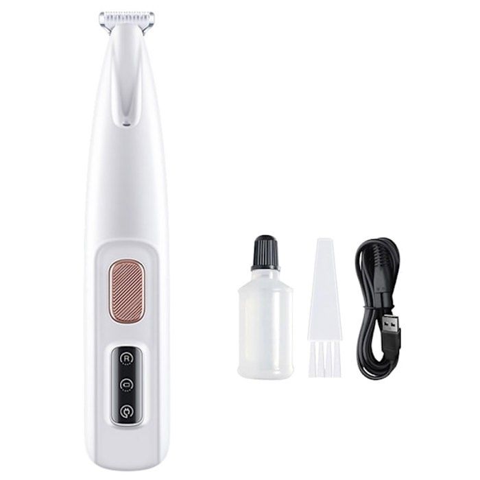 Meilleurs prix pour Tondeuse de Prcision pour Animaux - Faible Bruit Rechargeable pour Toilettage des Pattes Yeux et Oreilles couleurs multiples PZCC