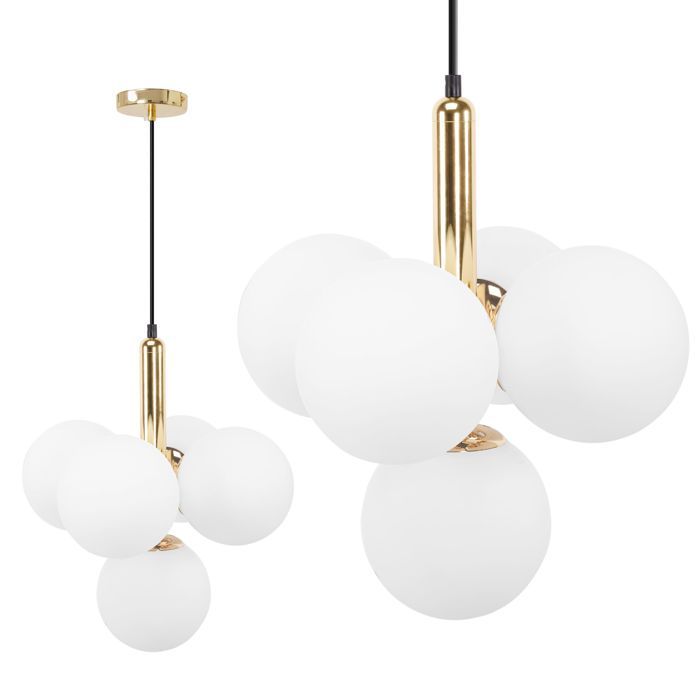Lampe Suspendue De Plafond Toolight App1574-5Cp Suspenion Or 29 X 29 X 37 Cm