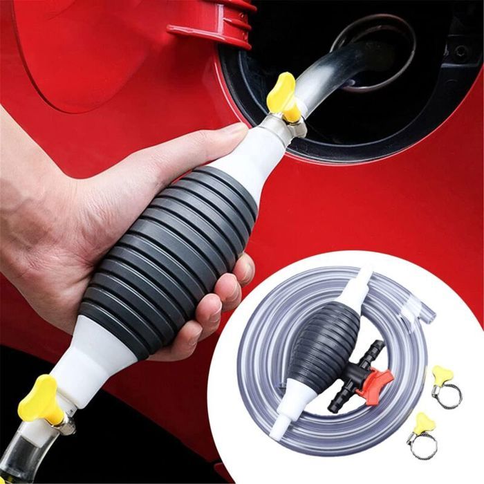 Pompe à Siphon Manuelle Pour Transfert De Carburant - Universelle Et Facile à Utiliser