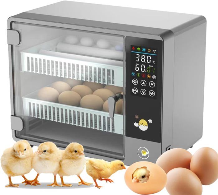 Meilleurs prix pour Couveuse oeuf automatique24 oeufs avec Lumière La Lampe Doeuf Et Fonction De Contrôle Automatique De La Température De Retour