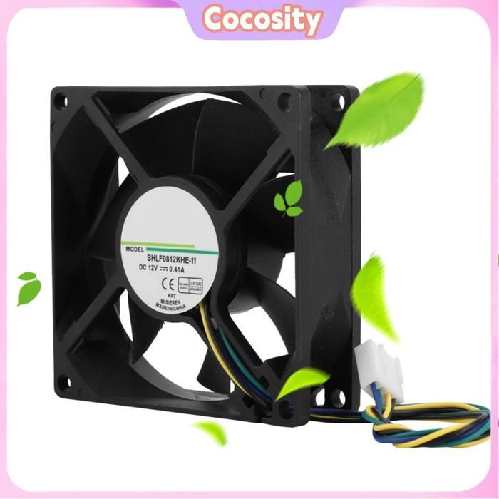Cocosity refroidisseur Ventilateur de Boîtier Dordinateur 80 Mm 4 Broches PWM Contrôle de la Température informatique boite