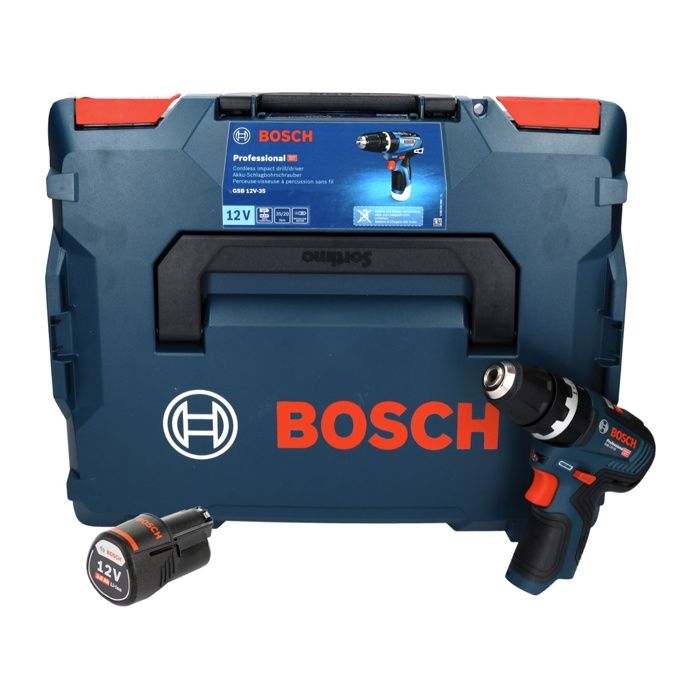 Perceuse visseuse à percussion Bosch GSB 12V 35 Sans fil 35 Nm Batterie 3 0 Ah