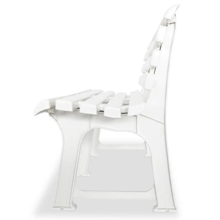 Bon plan Banc de jardin - JILI HOT - 2 sièges - 1455cm Plastique Blanc - Pour extérieur/parc Thome5179780