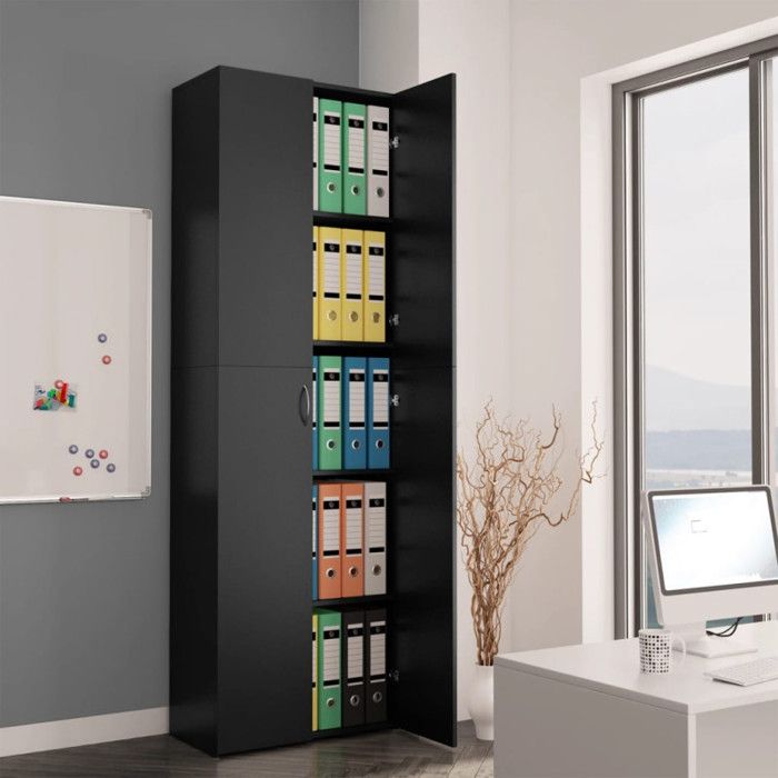 Bureau D'accueil Style Vieux Bois VidaXL - 55x50x103,5 Cm, Avec étagère Et Comptoir Intégré ! - 11