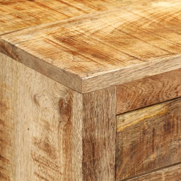 Promotion mai * Buffet bahut - Armoire de rangement - 80x30x65 cm bois de manguier brut massif EU5603351689
