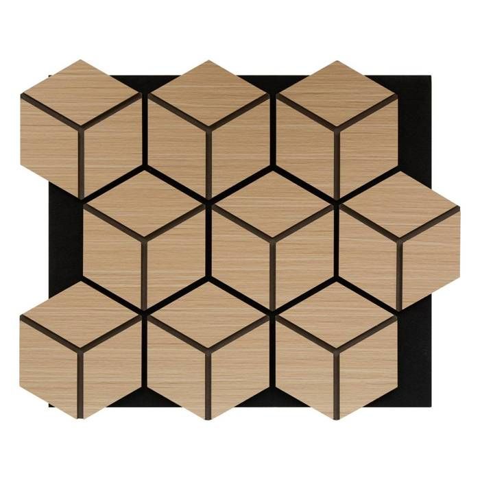 Panneau décoratif mural Clint beige 56x69cm - Atmosphera Créateur dintérieur