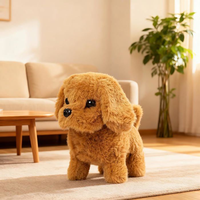 HLONK Jouet pour Chien Électronique Interactif Dragonus Qui Marche, Aboie, Remue la Queue, Chiot en Peluche, Jouets pour Chien, Cadeaux pour Enfants