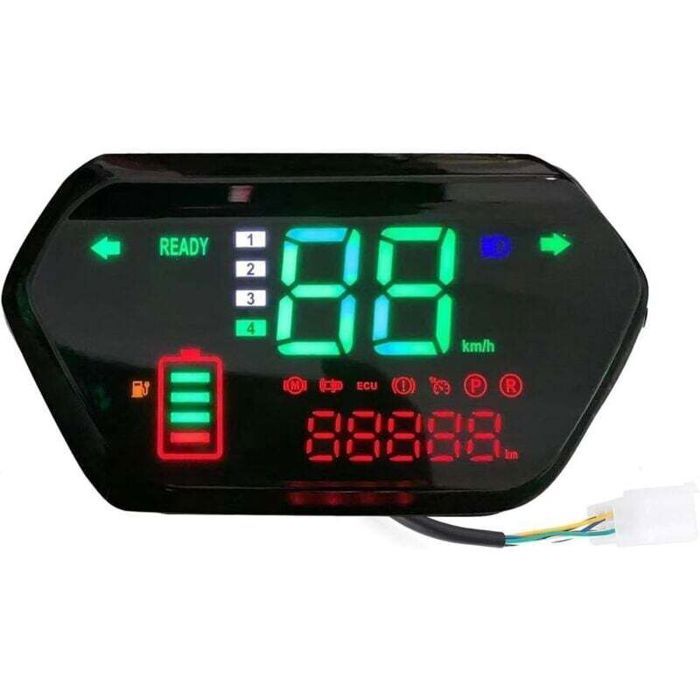 Odomètre Tachymètre Application : Compteur de Vitesse de Moto Universel Compteur kilométrique numérique tachymètre pour Motos
