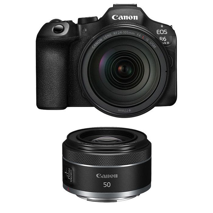 CANON EOS R6 MARK III + Objectif RF 24 105mm f/ IS USM + RF 50mm f1.8 STM Garanti - vue 2