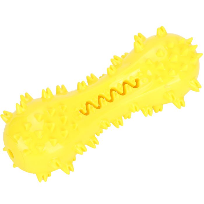 Shipenophy Tige molaire pour animaux de compagnie Bâton Molaire dAnimaux de Compagnie Brosse à Dents à animalerie kit Jaune
