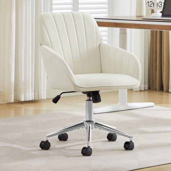 Design solide et sécurisé chaise de bureau pivotante réglable en hauteur idéal pour bureau travail à domicile ergonomique