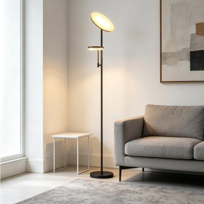 Lampe sur Pied LED 42W Dimmable - Contrôle Tactile et Télécommande 2700K à 6500K 4 Modes Scénario Lampe Pied et Lampe Enfant