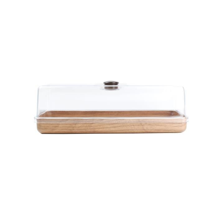 Aerts Plat A Cake Avec Cloche 39 X 16 Cm Rectangulaire Cdiscount Maison