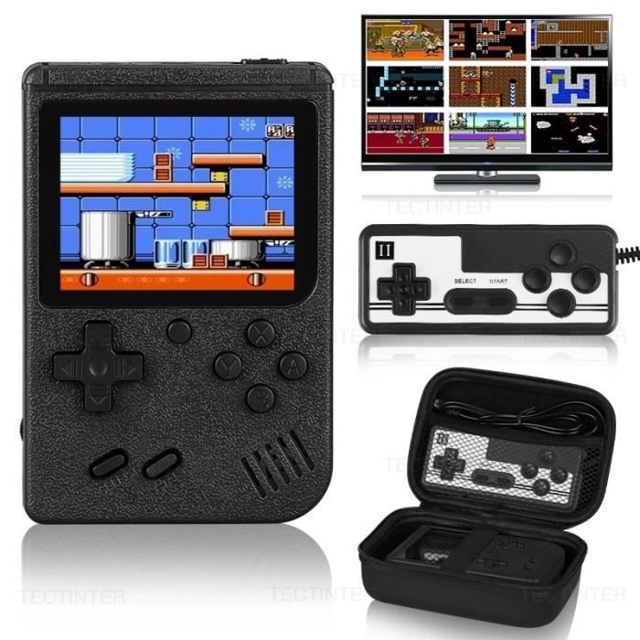 Console Jeu Rétro CZT 999 En 1 - Portable Avec Grand Écran 8.5cm - 26 Jeux Classiques - Noir