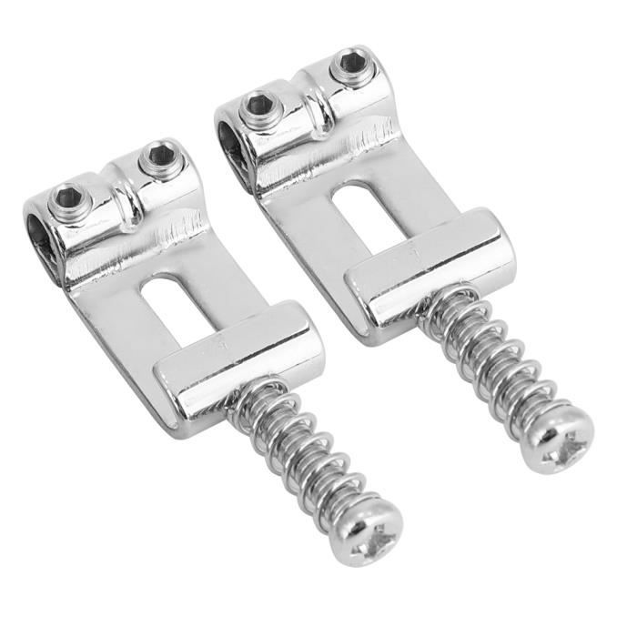 Lot De 6 Selles De Trémolo Double Verrouillage Floyd Rose – Alliage Zinc Noir, Vis De Blocage, Améliore Stabilité Et Son