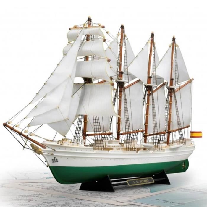 Maquette Bateau à Construire : Juan Sebastian Elcano (lit De Madera) – Occasion