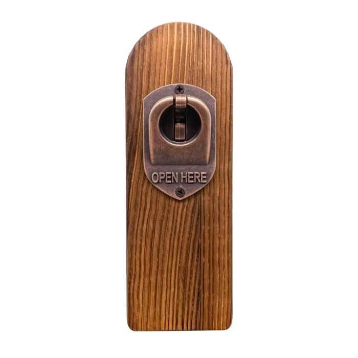 Décapsuleur Mural Magnétique En Bois Brut - Idée Déco Bière Vintage Pour Cuisine Ou Bar