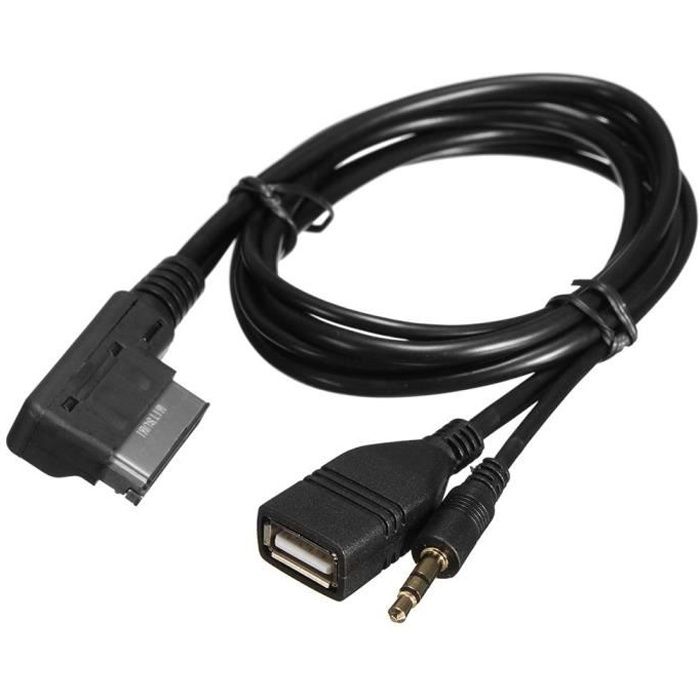 SODIAL Haute Qualite sans Fil Bluetooth 4.0 Audio Cable Adaptateur Musicale Interface USB Audi A3 A4 A5 A6 Q5 Q7 AMI MMI MD