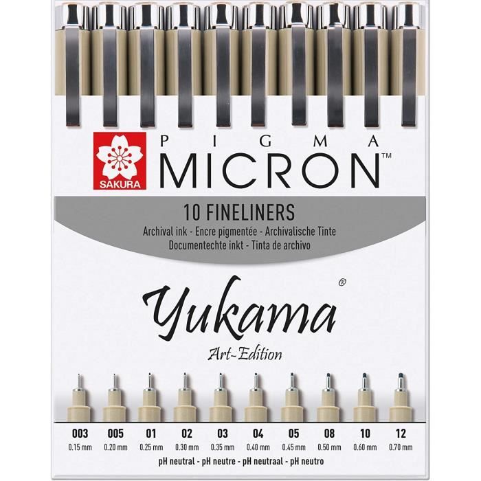 Set De 8 Feutres Sakura Pigma Micron – Multicolores Pour écriture Et Dessin Précis