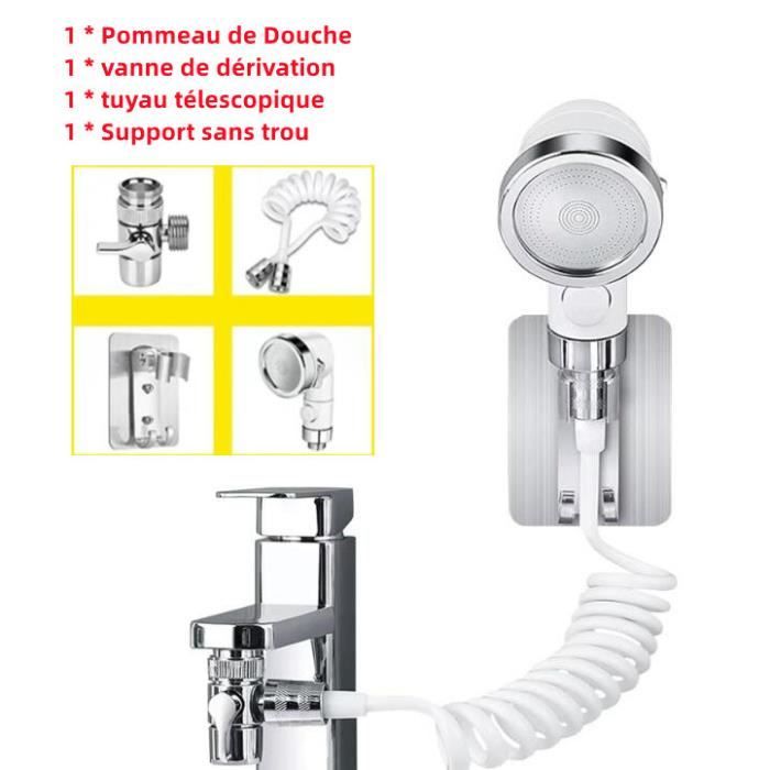 Fixation flexible de tuyau de douche pour pommeau de douche - Cdiscount  Bricolage