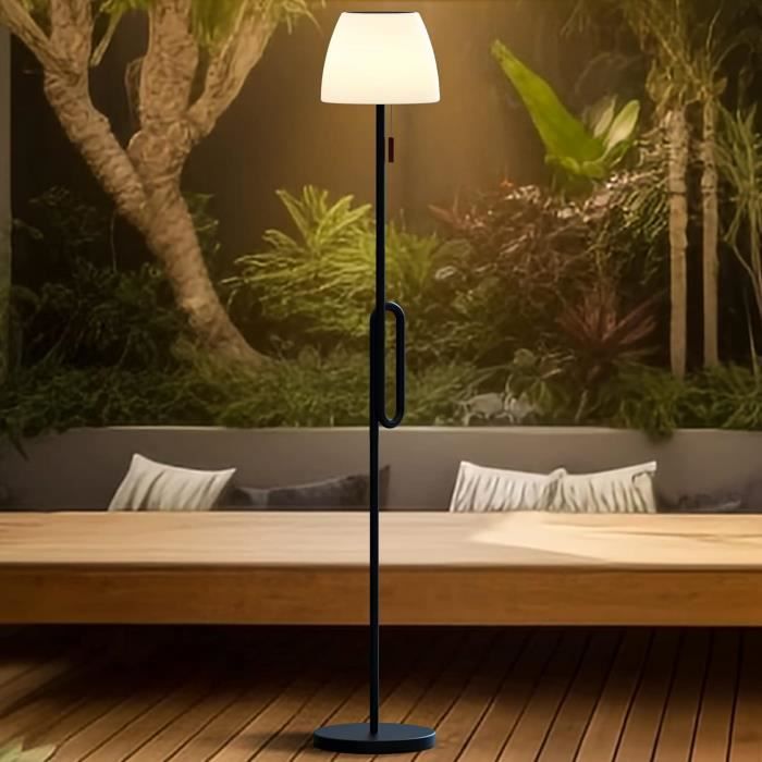 Lampadaire Solaire LED Extérieur Et Intérieur 14 Couleurs - Lampadaire Sans Fil Avec Capteur Lumineux Et Télécommande