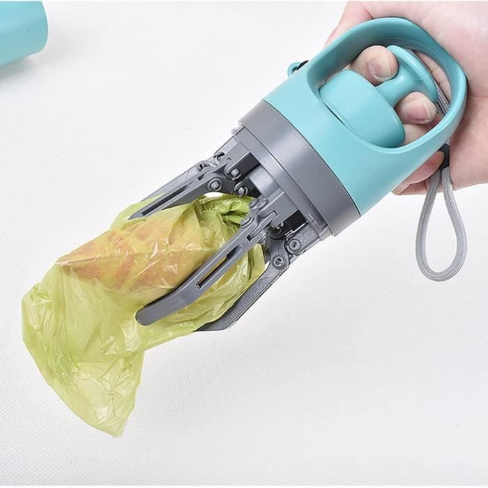Ramasseur de Crottes - Portatif - Distributeur de Sac Intégré - Ergonomique - Léger et Durable