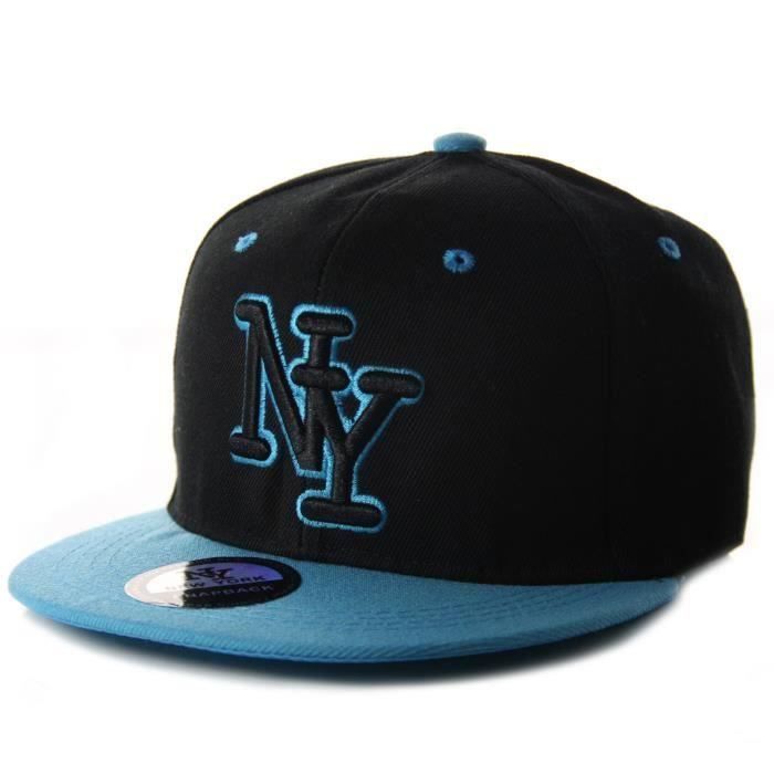 Casquette Snapback Script 2 Tons NY New York - Réglable 100% Coton - Neuf Avec étiquettes