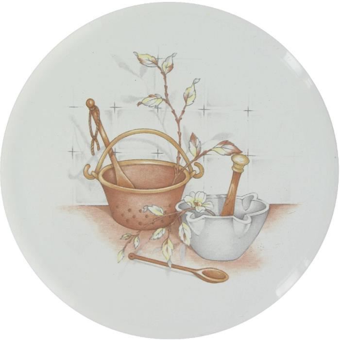 Cache plaque électrique Décor cuisine fond blanc P - Achat ...