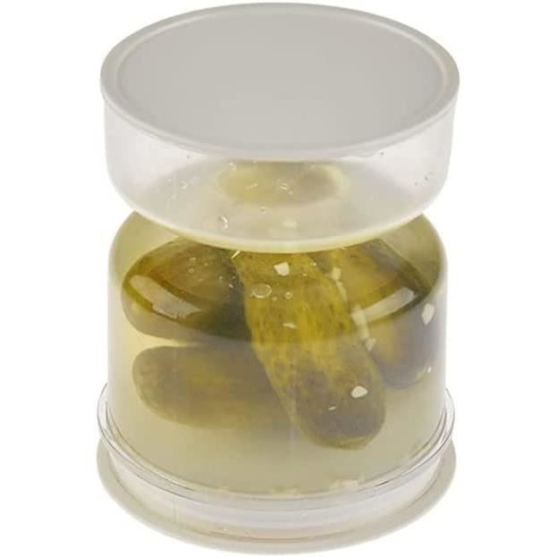 Bocal de Stockage en Verre Bocal de cornichons Distributeur Sec et