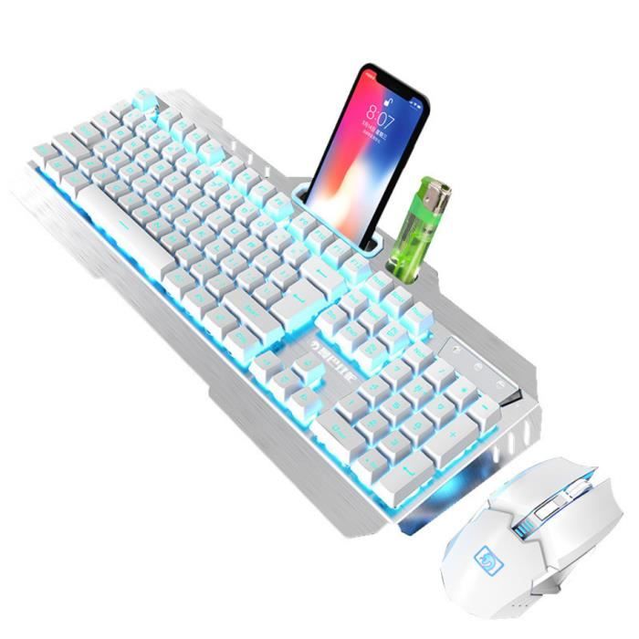 K-Snake Kit de souris clavier à sensation mécanique USB filaire 104 touches  clavier d'ordinateur