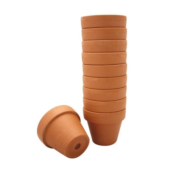 Pot De Fleur Rectangulaire Terre Cuite Pots De Fleurs En Terre Cuite O10 Cm 10 Pieces Graine Creative