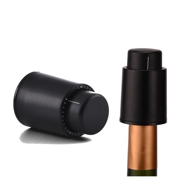 Bouchon Rotatif étanche 4 Bouchons Réutilisables Vin & Champagne