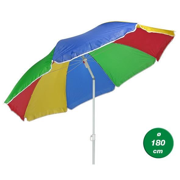 Parasol 180cm coloré