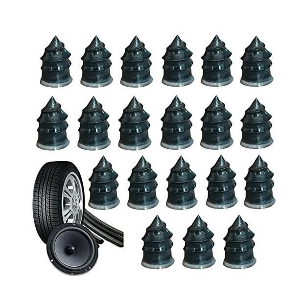 Kit De Réparation De Crevaison - 100 Bouchons En Caoutchouc à Visser - Pour Voiture, Camion, SUV - Neuf
