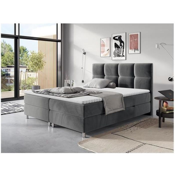 Lit Complet 160x200 Avec Sommier Et Matelas Pas Chernull