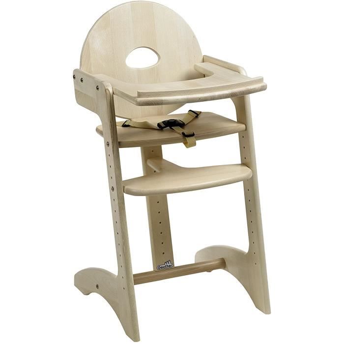 Chaise Filou Chaise Haute Evolutive 3 Positions De Reglage En Hauteur Bois Naturel Cdiscount Puericulture Eveil Bebe