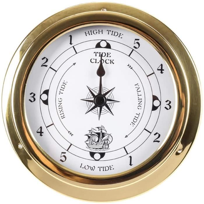 Horloge De Marée En Cuivre Spacesea – Décoration Murale Style Marin, 115 Mm, Pour Intérieur & Extérieur
